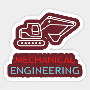 best design mechanical engineering excavator engineer Sticker